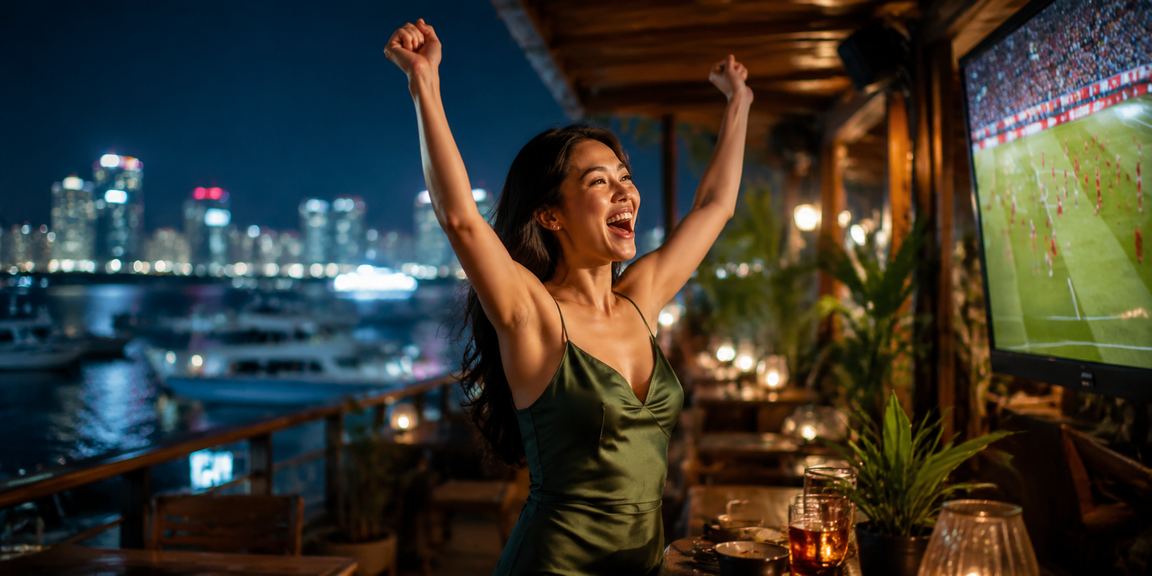 Người dùng Việt Nam thư giãn tại Nha Trang vừa uống cà phê vừa chơi casino trên điện thoại
